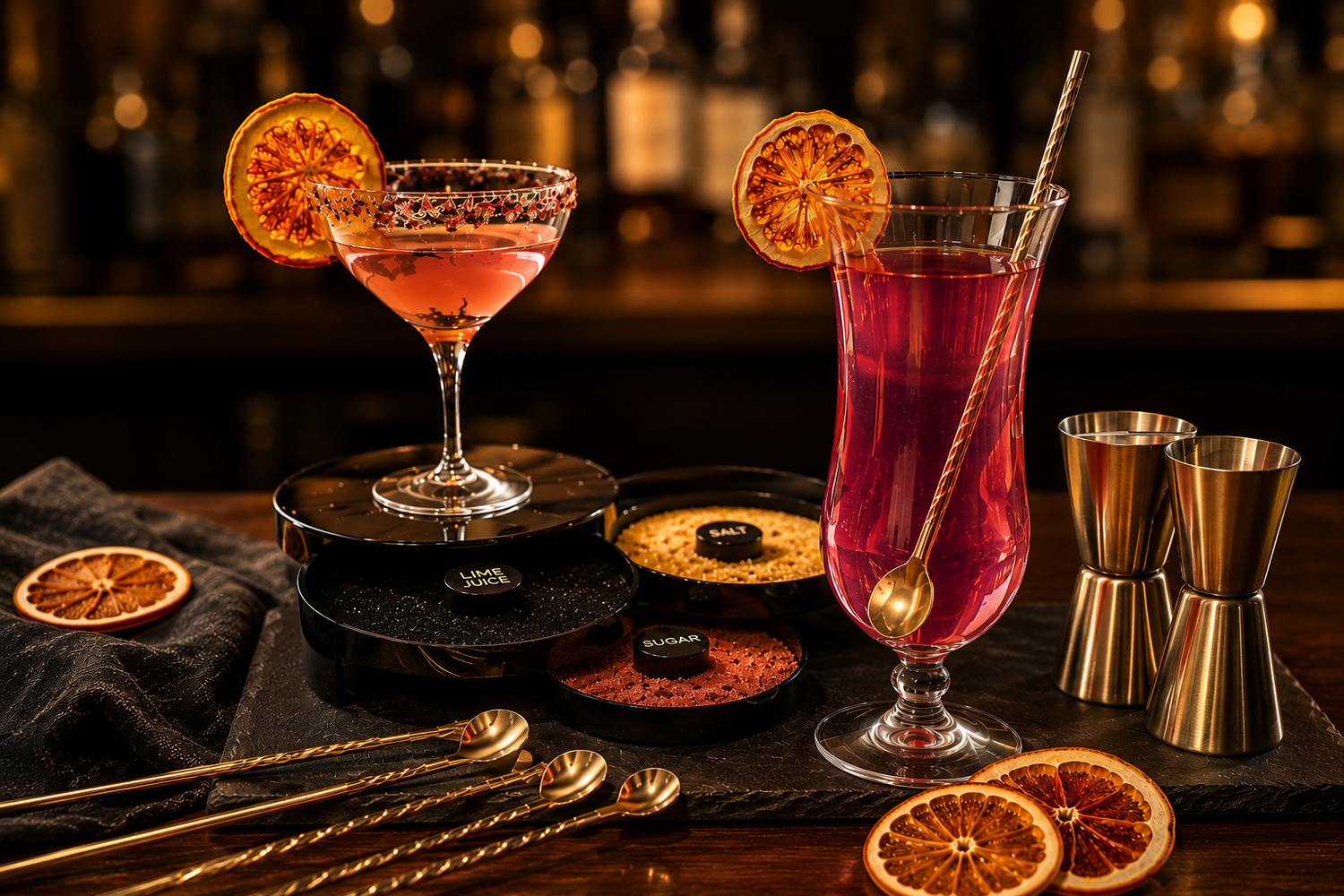 Cocktail Accessories, mixers, straws icecube molds