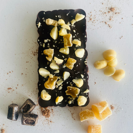 Dark Chocolate - Ginger, Macadamia & Sea Salt