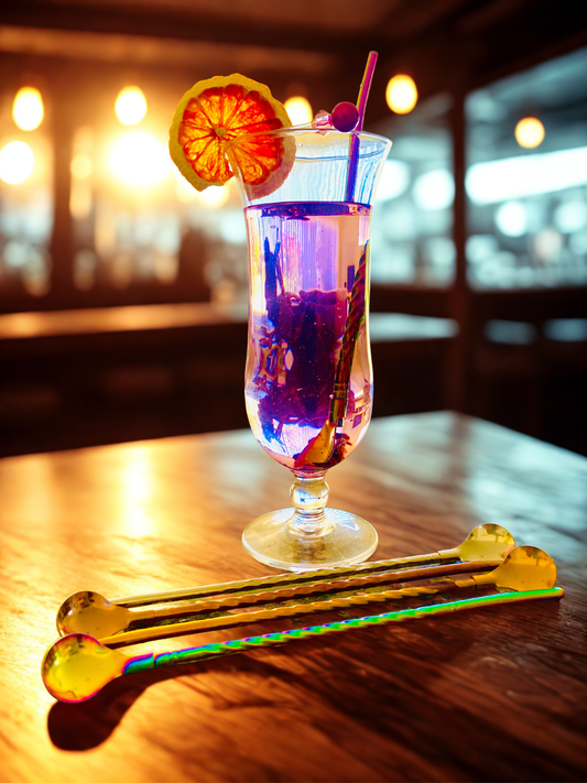 Long-handled Cocktail Spoon & Straw